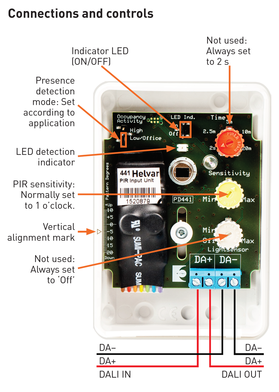 Bộ cảm biến Helvar - 341 Corridor PIR Sensor