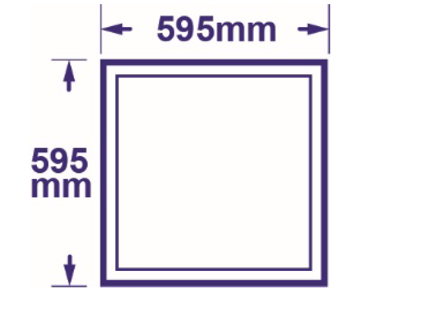 Slim LED Panel 595x595mm chống chói