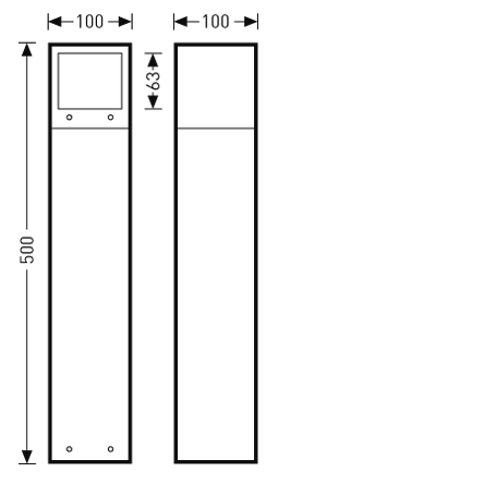 TRILUX BOLLARD Skeo Q-B1-50-1 AM8R/700