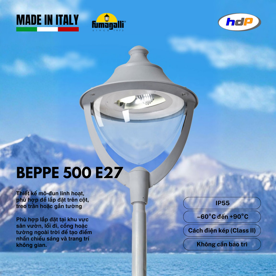 Đèn gắn cột - BEPPE 500 E27