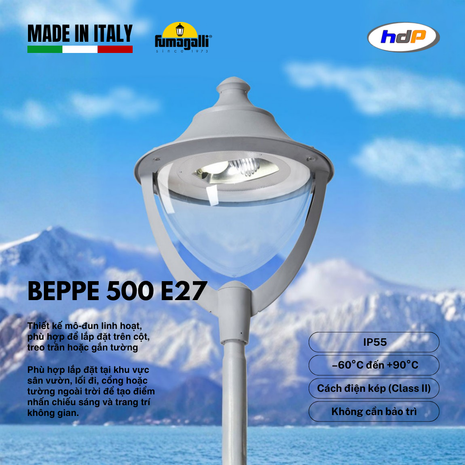 Đèn gắn cột - BEPPE 500 E27
