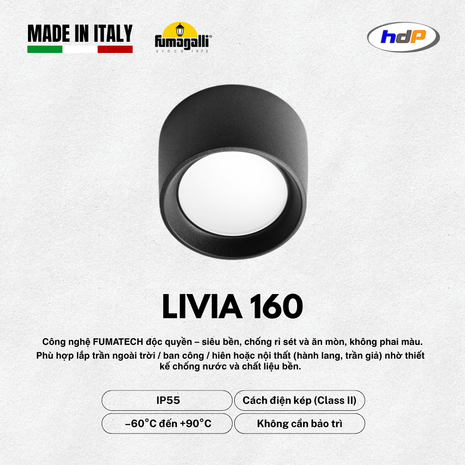 Đèn gắn trần – LIVIA 160