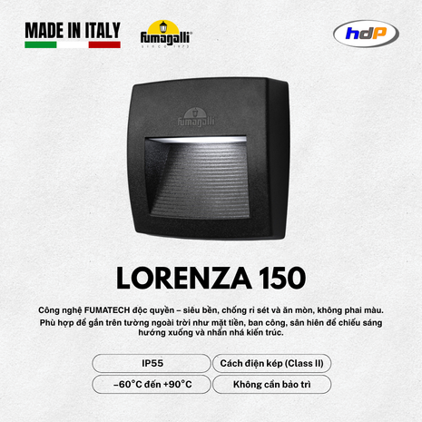 Đèn gắn tường lối đi - LORENZA 150