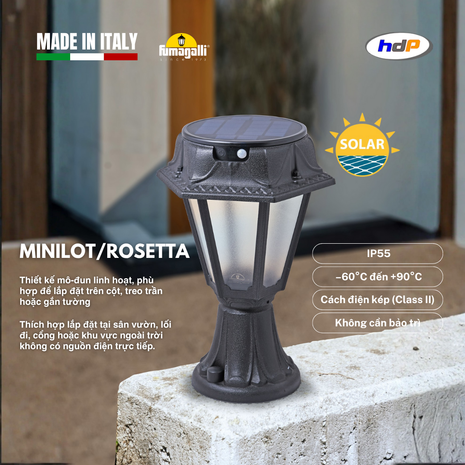 Đèn trụ năng lượng mặt trời - MINILOT/ROSETTA