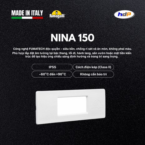 đèn gắn tường lối đi Nina 150