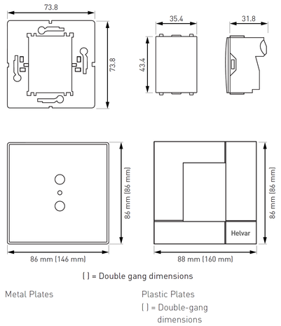 Bảng điều khiển 12x Digidim Modular Panels