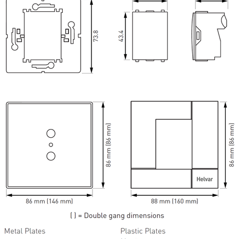 Bảng điều khiển 12x Digidim Modular Panels