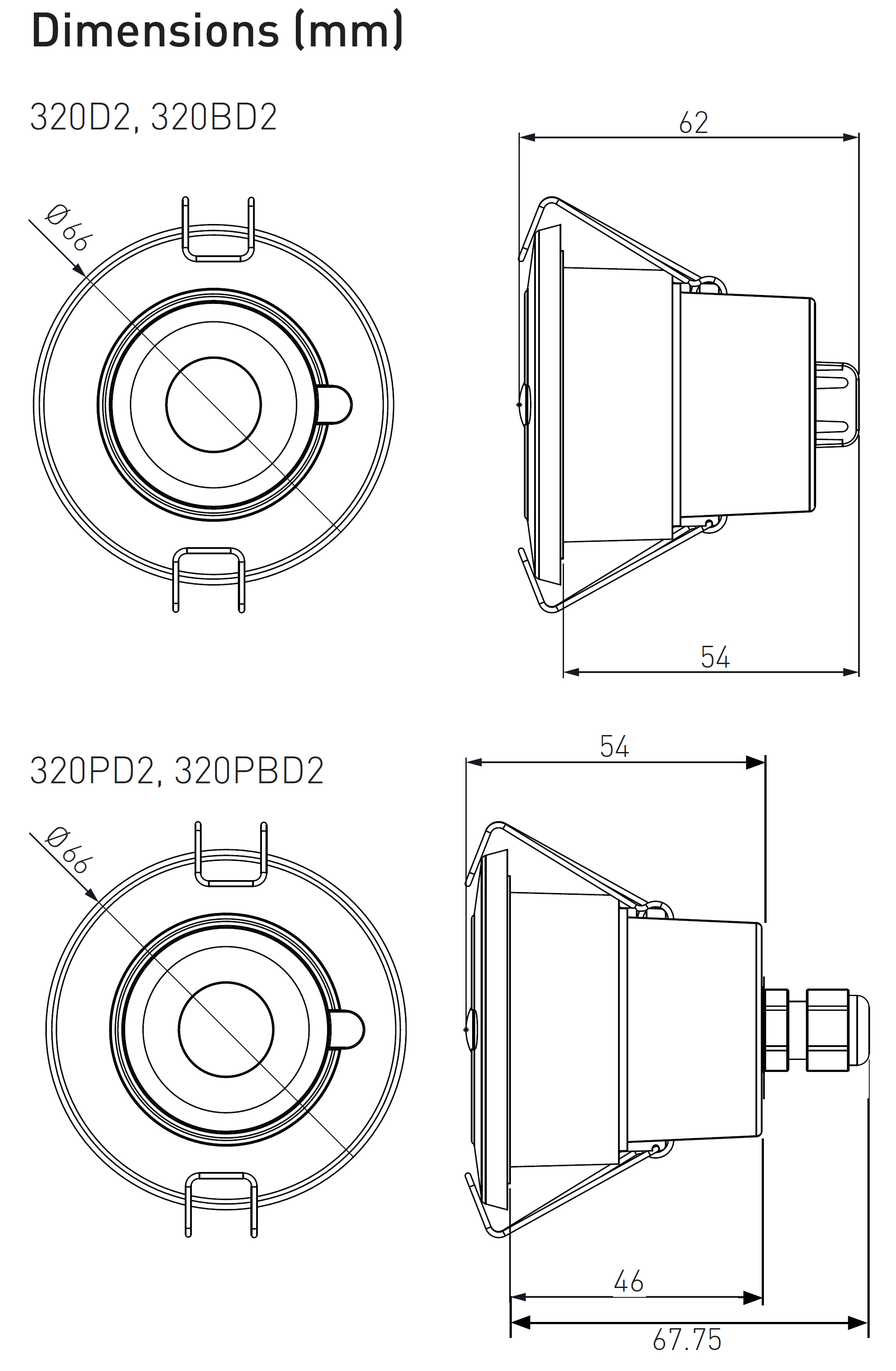 Bộ cảm biến Helvar - 320D2 PIR Sensor (DALI-2)