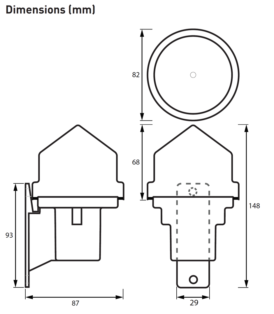 Bộ cảm biến Helvar - 329 External Light Sensor