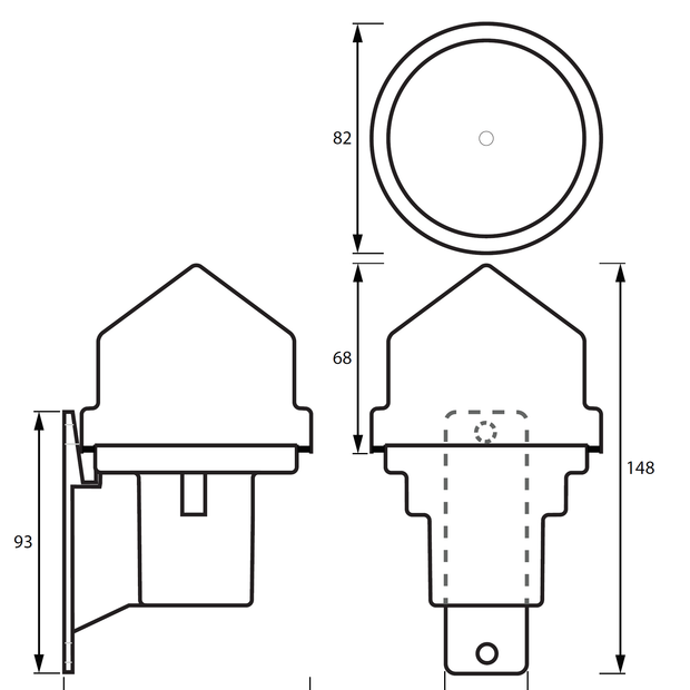 Bộ cảm biến Helvar - 329 External Light Sensor