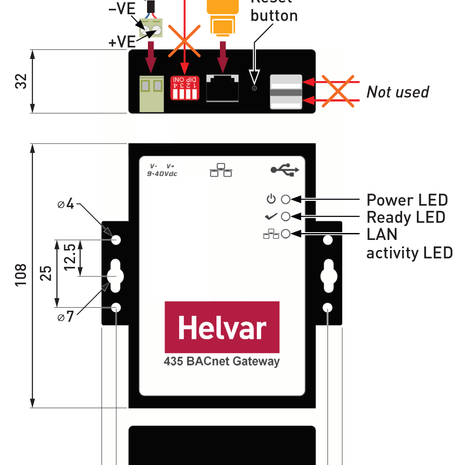 Bộ Gateway Helvar - BACnet Gateway (435)