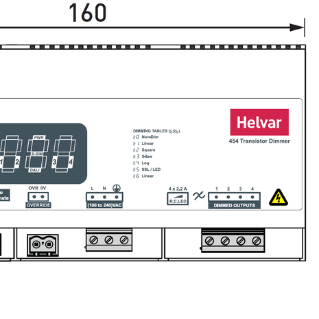 Bộ DIMMER Helvar - Transistor Dimmer (454)