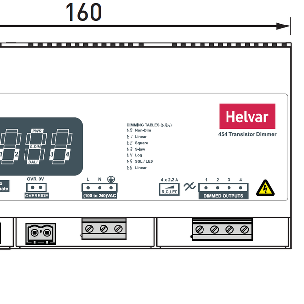 Bộ DIMMER Helvar - Transistor Dimmer (454)