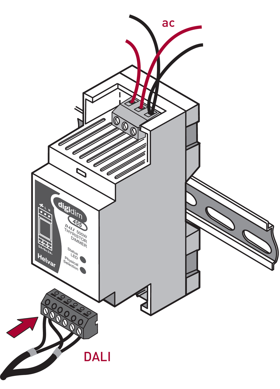 Bộ DIMMER Helvar - DIGIDIM 500 W Thyristor Dimmer (455)