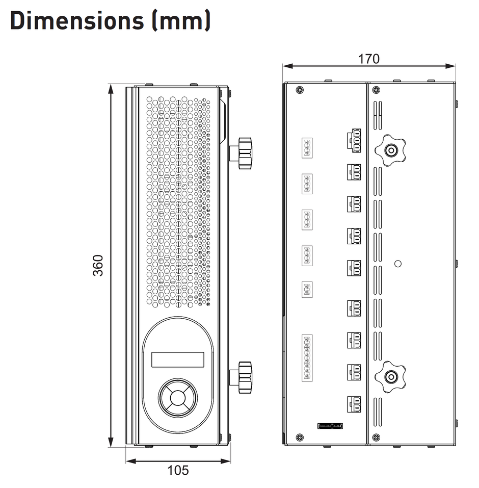 Bộ điều khiển Ballasts Helvar - 458/CTR8 8 × 16 A Ballast Control Module