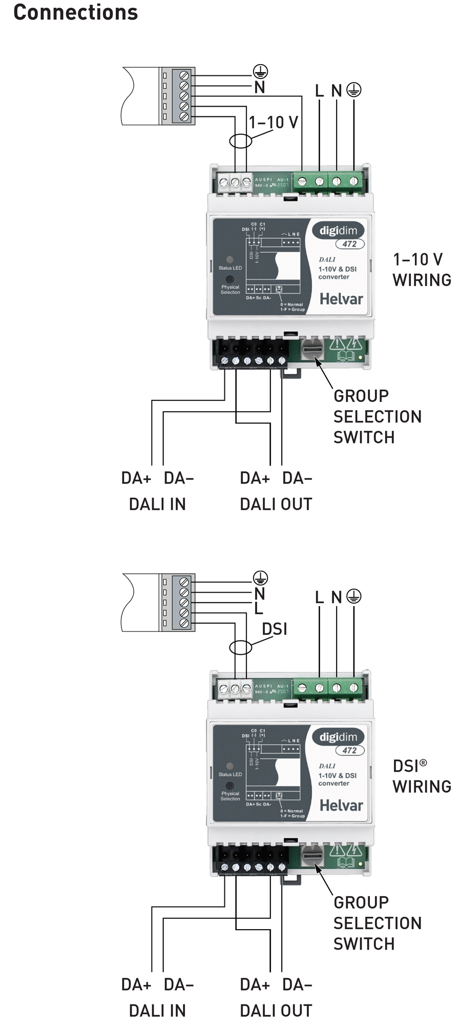 Bộ điều khiển Ballasts - 472 1–10 V / DSI Converter