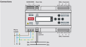Bộ điều khiển Ballasts Helvar - 478 8 Subnet DALI Controller
