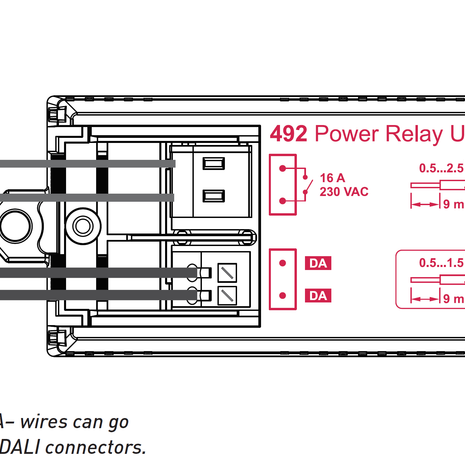 Bộ Relay Helvar - 492 16 A Power Relay Unit