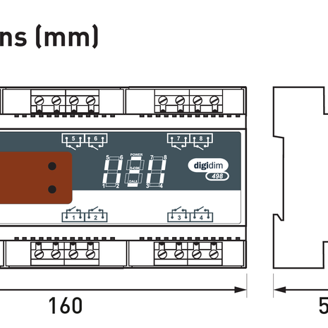 Bộ Relay Helvar - 498 8 × 16 A Relay Unit