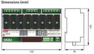 Bộ Relay Helvar - 499 8 × 20 A Latching Relay Unit