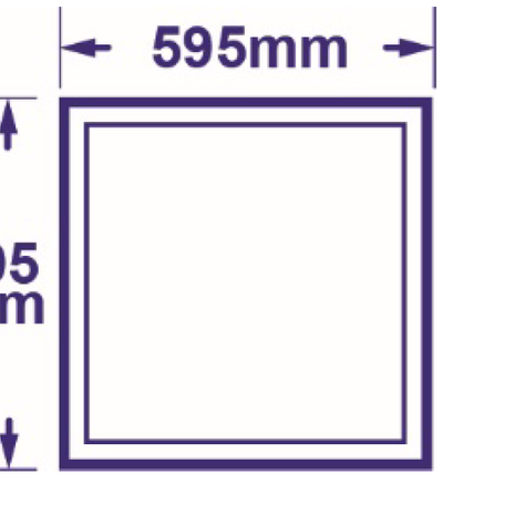 Slim LED Panel 595x595mm chống chói