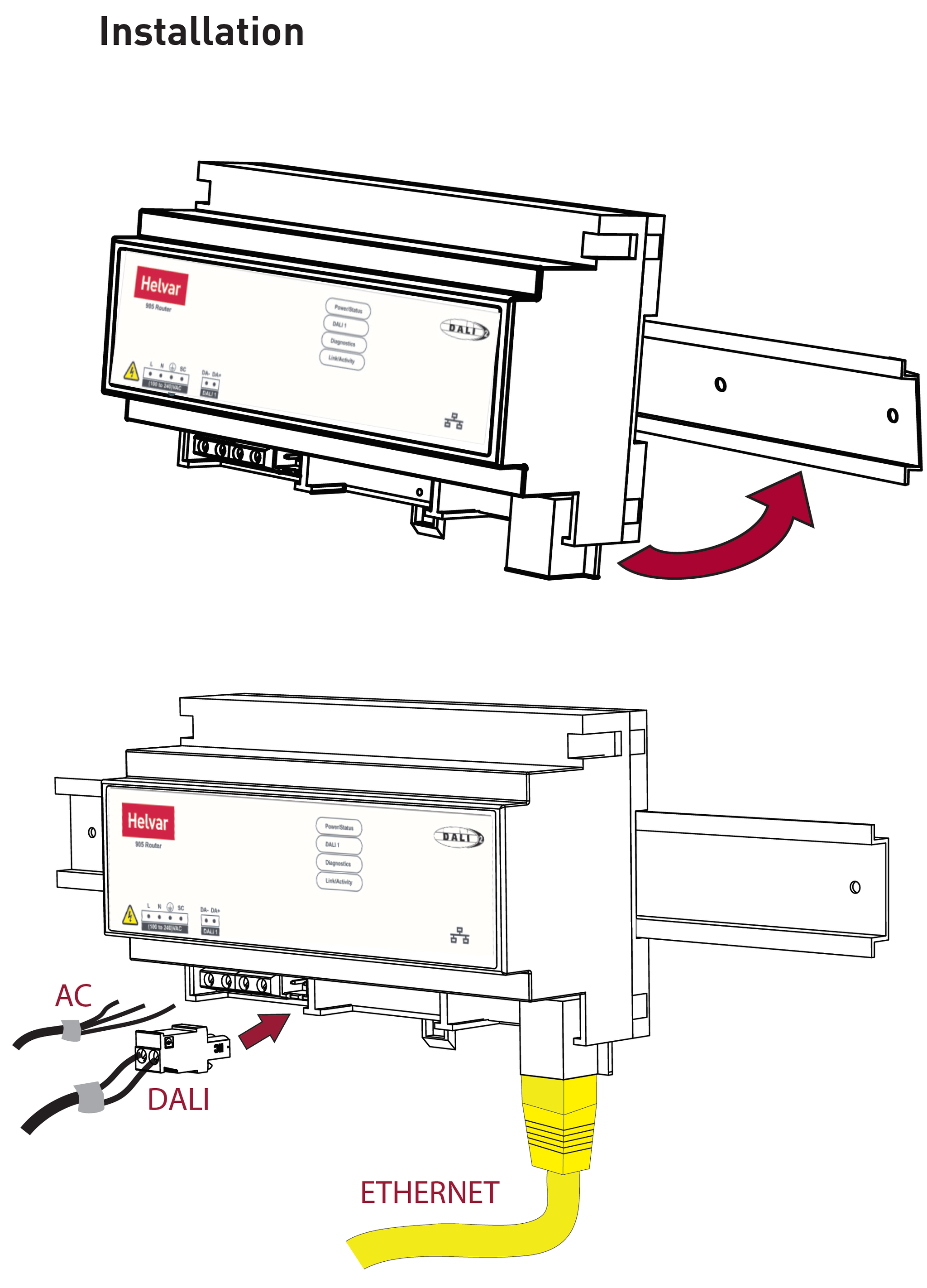 Lcs Router 905 Digidim Bộ định tuyến Helvar - 905 Router - hdptech