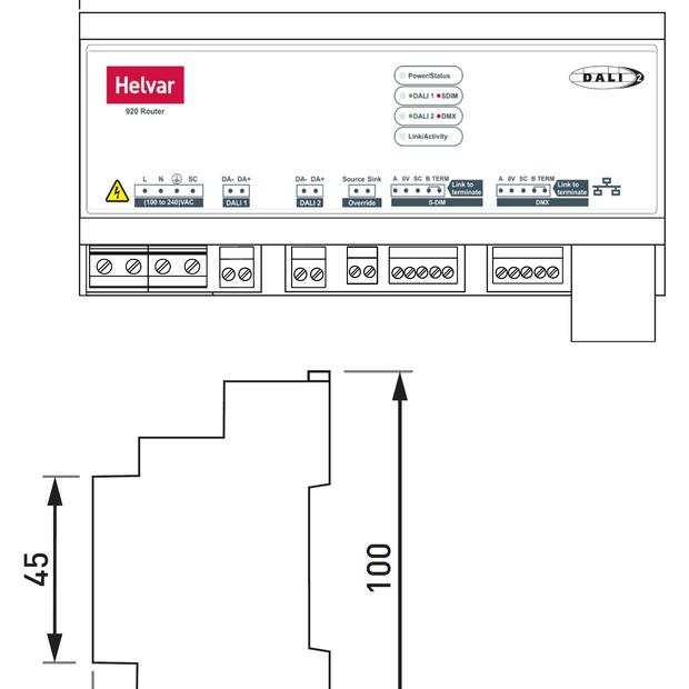 Bộ định tuyến Helvar - 920 Router