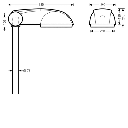 ĐÈN ĐƯỜNG LED TRILUX - 9711SG-AB7L
