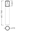 ĐÈN LED BOLLARD TRILUX - 841 AB14L/700-730 2G1S