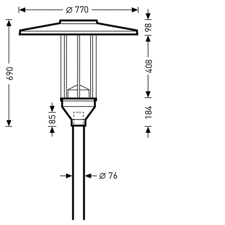 ĐÈN ĐƯỜNG LED TRILUX - 9811 AB2L-LR