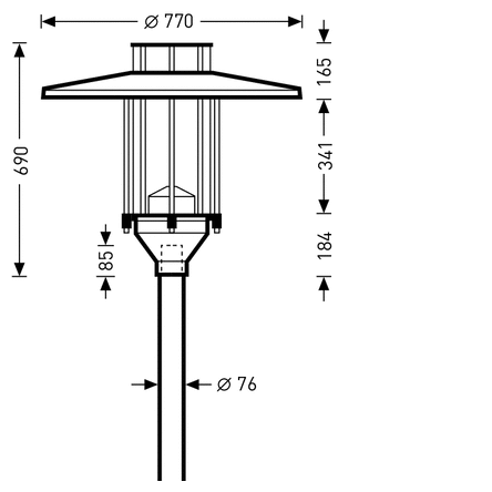 ĐÈN ĐƯỜNG LED TRILUX - 9821 RB6L-LR