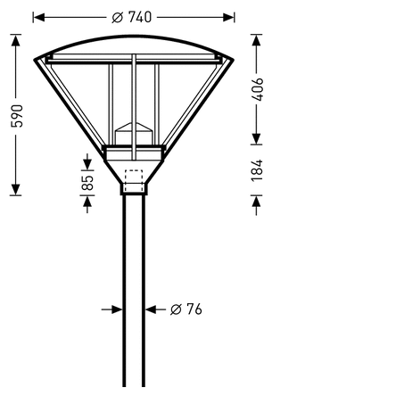 ĐÈN ĐƯỜNG LED TRILUX - 9831 AB2L-LR