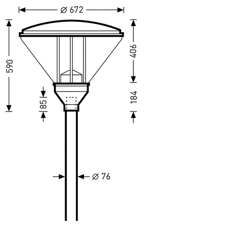 ĐÈN ĐƯỜNG LED TRILUX - 9861 AB2L-LR