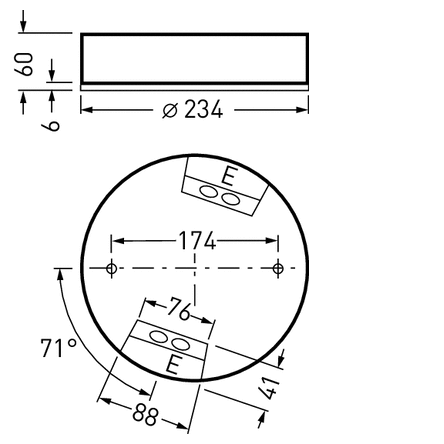 ĐÈN LED GẮN NỔI TRILUX - ONPLANA D07 OTA25 2000