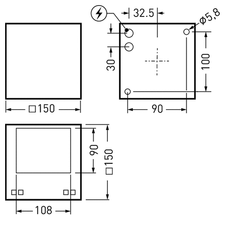 ĐÈN LED GẮN TƯỜNG TRILUX - SKEO Q-W2 GT AB19R