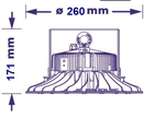 LED UFO Highbay 100W 66259- VERBATIM