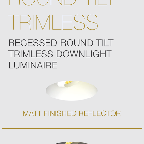 LED DOWNLIGHT ELR - VASARI 3 ROUND TILT TRIMLESS