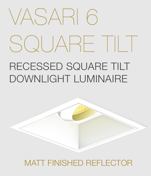 LED DOWNLIGHT ELR - VASARI 6 SQUARE TILT