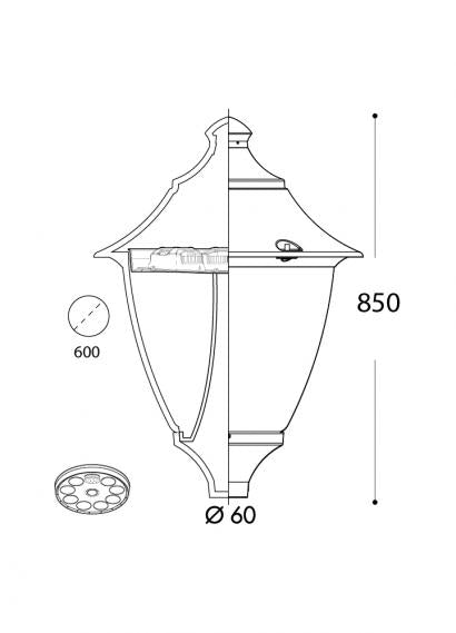 FUMAGALLI - Gino 500 GX53 led