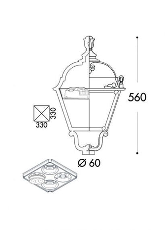 FUMAGALLI - SIMON GX53 LED FLAT